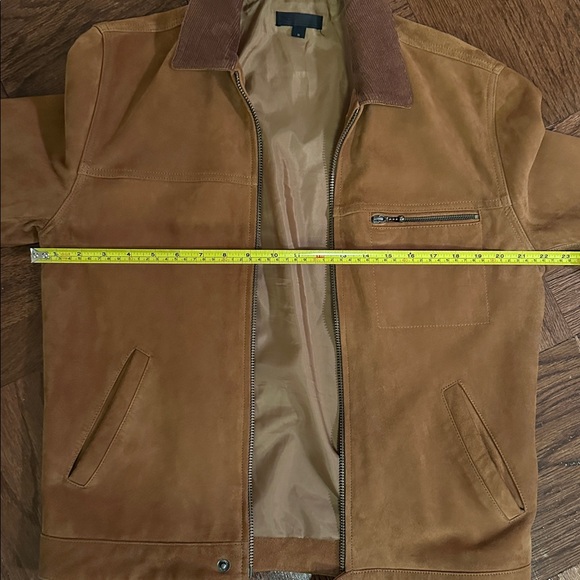 Men's Tan Suede Jacket - Picture 6 of 7